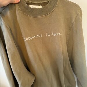 Kristin Made Olive Green Women's Sweater